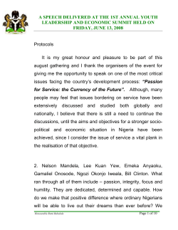 Passion for Service: the Currency of the Future