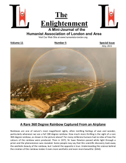 May 2015 - Humanist Association of London and Area