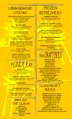 ARNOLD PALMER-CABANA STYLE! RUM BUCKET HAWAIIAN