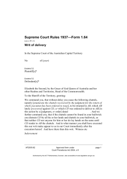 Supreme Court Rules 1937&mdash;Form 1.64