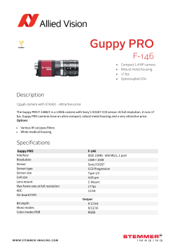 Allied Vision Guppy Pro F-146