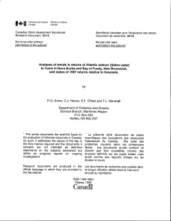 Analyses of trends in returns of Atlantic Salmon