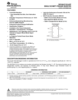 SN74AUC1G14-EP - Texas Instruments