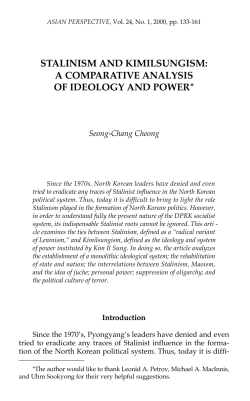 Stalinism and Kimilsungism