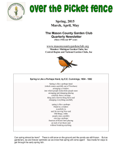 Spring, 2015 March, April, May