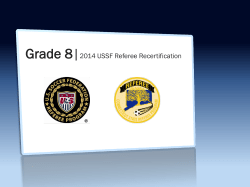 Grade 8|2014 USSF Referee Recertification