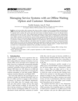 Managing Service Systems with an Offline Waiting Option and