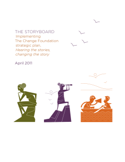 the storyboard - The Change Foundation