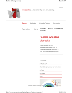 Page 1 of 7 Factors affecting viscosity 01/02/2016 http://www
