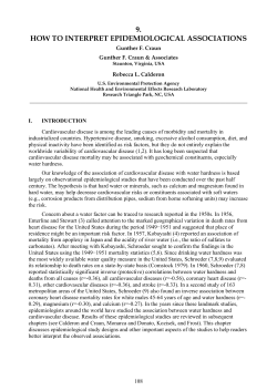 9. how to interpret epidemiological associations