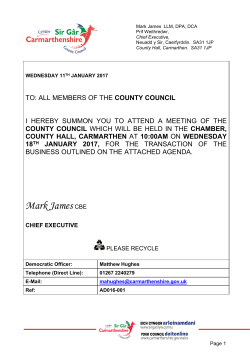 Agenda frontsheet PDF 565 KB - Meetings, agendas, and minutes