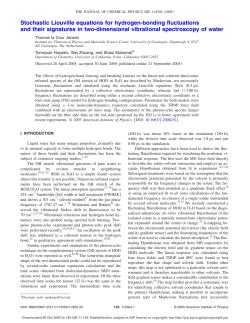 Stochastic Liouville equations for hydrogen