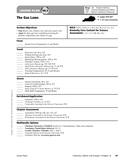 The Gas Laws