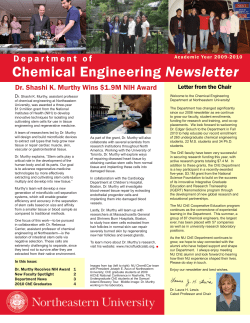 2009-2010 - Chemical Engineering | Northeastern University