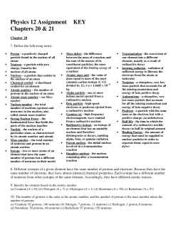 Physics 12 Assignmen.. - hrsbstaff.ednet.ns.ca