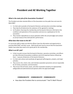 President and AE Working Together