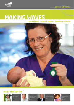 making waves - Barwon Health