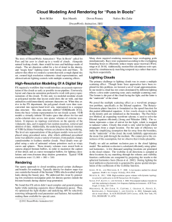 Cloud Modeling And Rendering for &ldquo;Puss In Boots&rdquo;