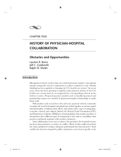 History of Physician-Hospital Collaboration