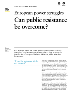Can public resistance be overcome?
