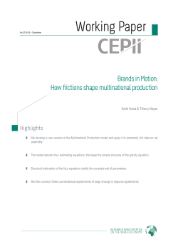 Brands in Motion: How frictions shape multinational production