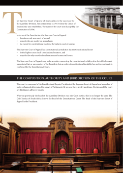THE COMPOSITION, AUTHORITY AND JURISDICTION OF THE