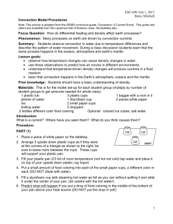 Convection Currents Lesson Script