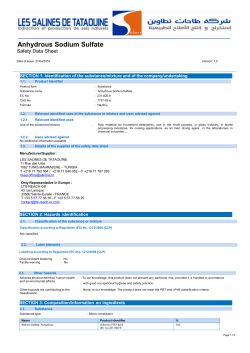 Anhydrous Sodium Sulfate