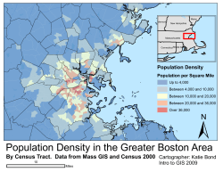 Population Density in the Greater Boston Area