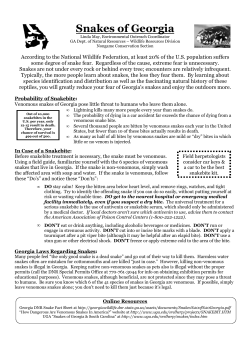 Snakes of Georgia - Environmental Education Alliance of Georgia