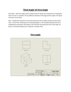 Third Angle VS First Angle First angle