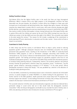 Sub-Saharan Africa has the highest fertility rates in the world, but