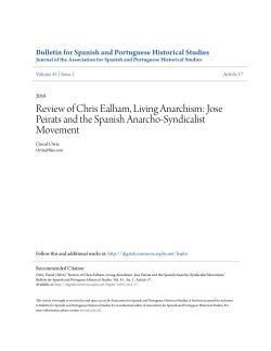 Review of Chris Ealham, Living Anarchism: Jose Peirats and the