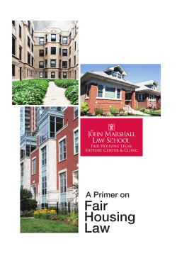 Fair Housing Law - John Marshall Law School