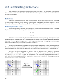 2.2 Constructing Reflections