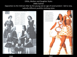 1960s fashion Opposition to the Vietnam War by the