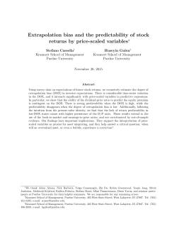 Extrapolation bias and the predictability of stock returns by price