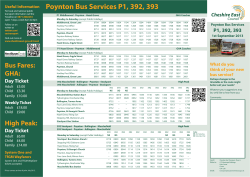 Poynton Bus Services P1, 392, 393