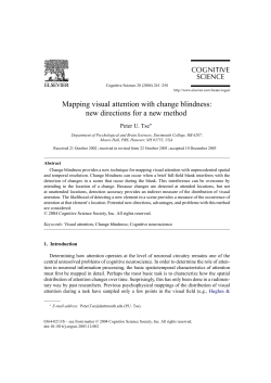 Mapping visual attention with change blindness: new directions for a
