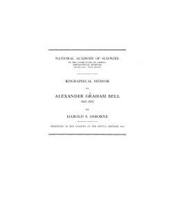 alexander graham bell - National Academy of Sciences
