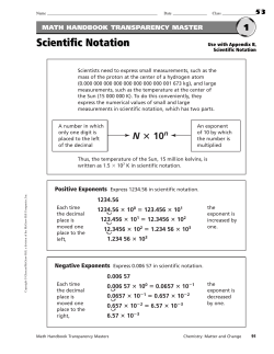 Scientific Notation