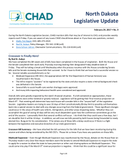 North Dakota Legislative Update