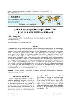 Journal of Research and Didactics in Geography, 0, Dec - J