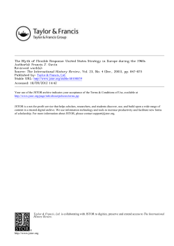 The Myth of Flexible Response - The Belfer Center for Science and