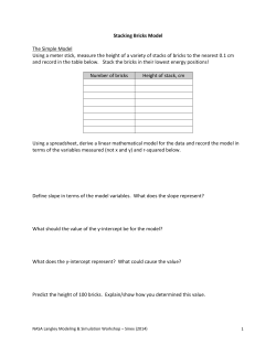 Stacking Bricks Model