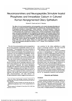 Neurotransmitters and neuropeptides stimulate inositol