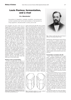 Louis Pasteur, fermentation, and a rival