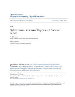 Stalin`s Russia: Visions of Happiness, Omens of Terror