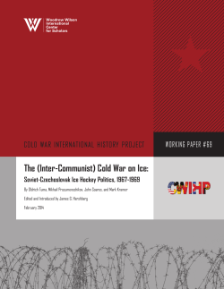 The (Inter-Communist) Cold War on Ice: Soviet
