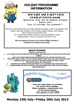 Term 2 2013 - Te Awamutu Primary School